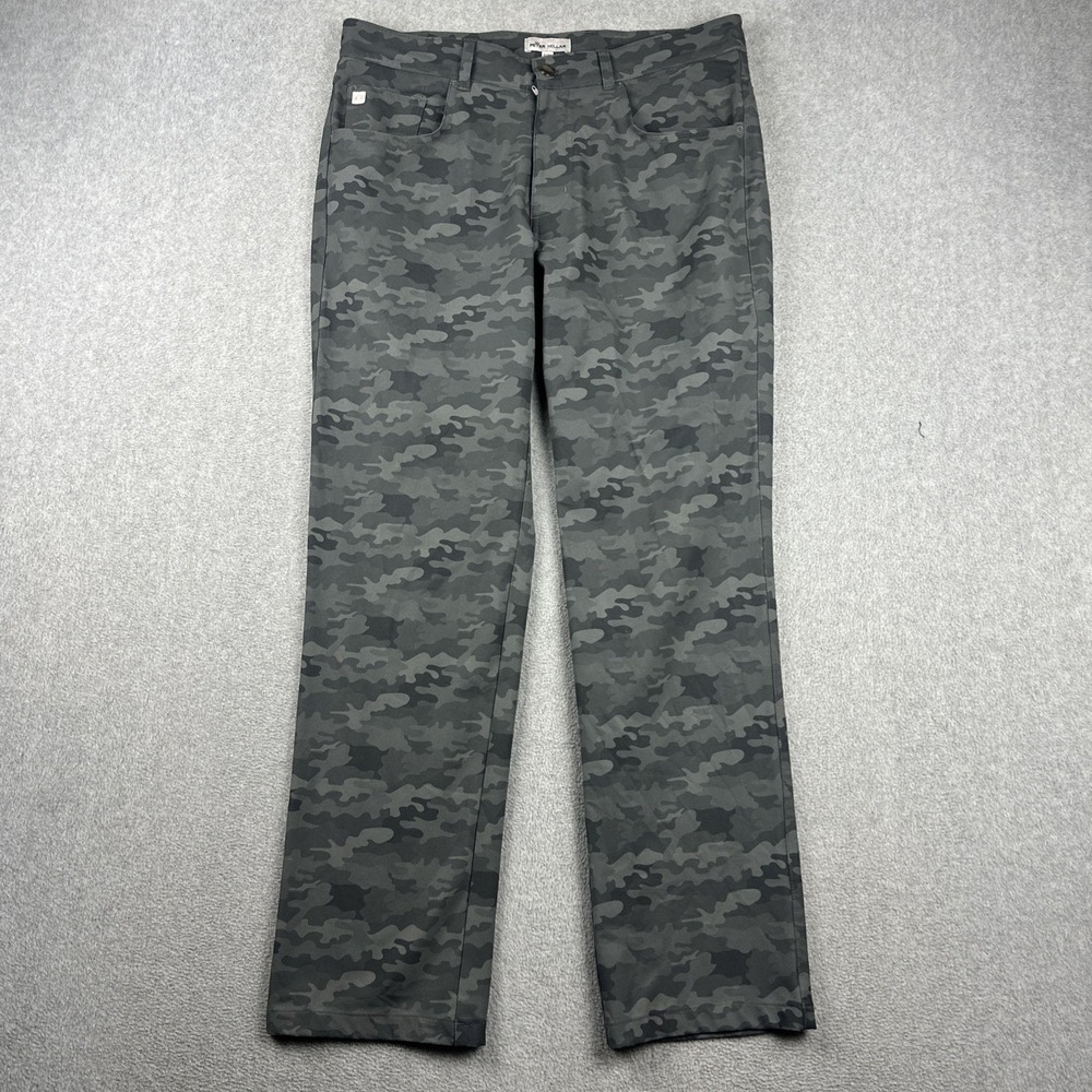 Peter Millar Gray Black Camo Chinos